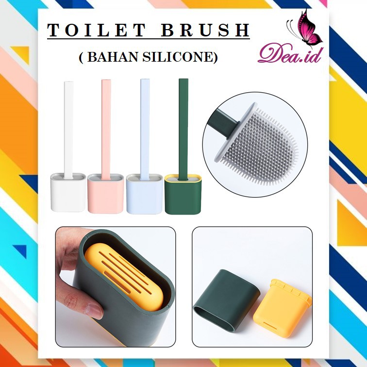 [DEASTORE] TOILET BRUSH SILICONE FLEXIBLE / SIKAT TOILET / SIKAT WC BAHAN SILIKON FLEKSIBEL