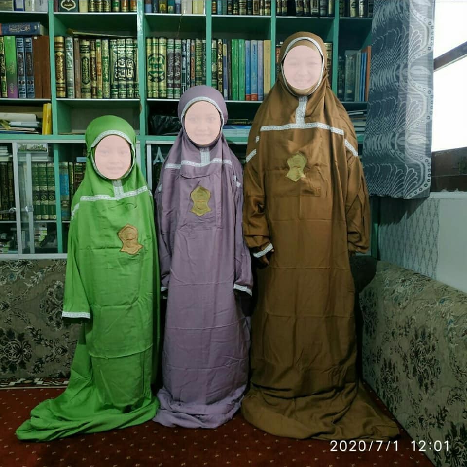 Mukena Anak Terusan Hadramaut Renda Terompah