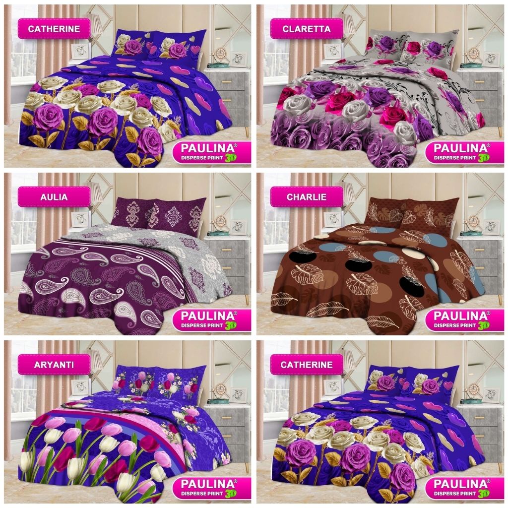 RC Bonita Emilia / Paulina Sprei King Size 180x200 cm Seprai Motif Terbaru