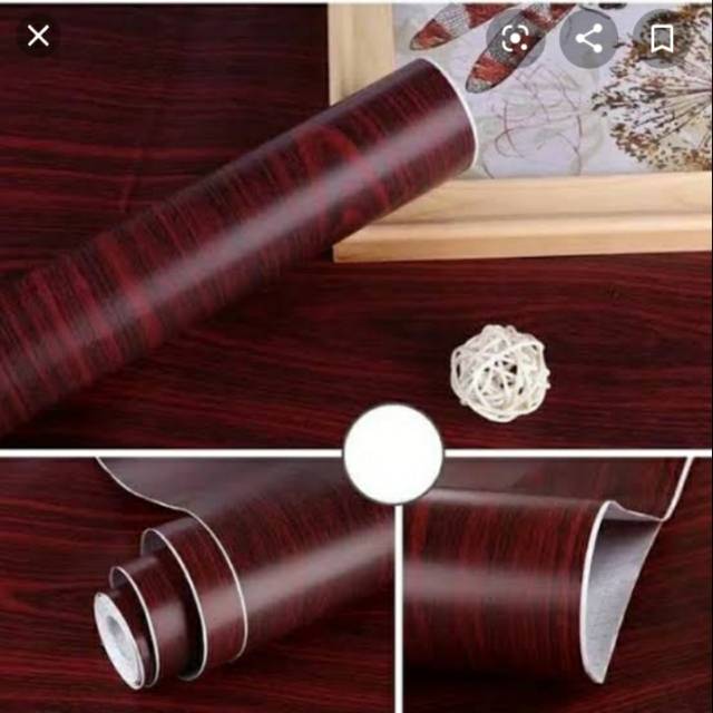 WALLPAPER DINDING MOTIF TRIPLEK MAROON