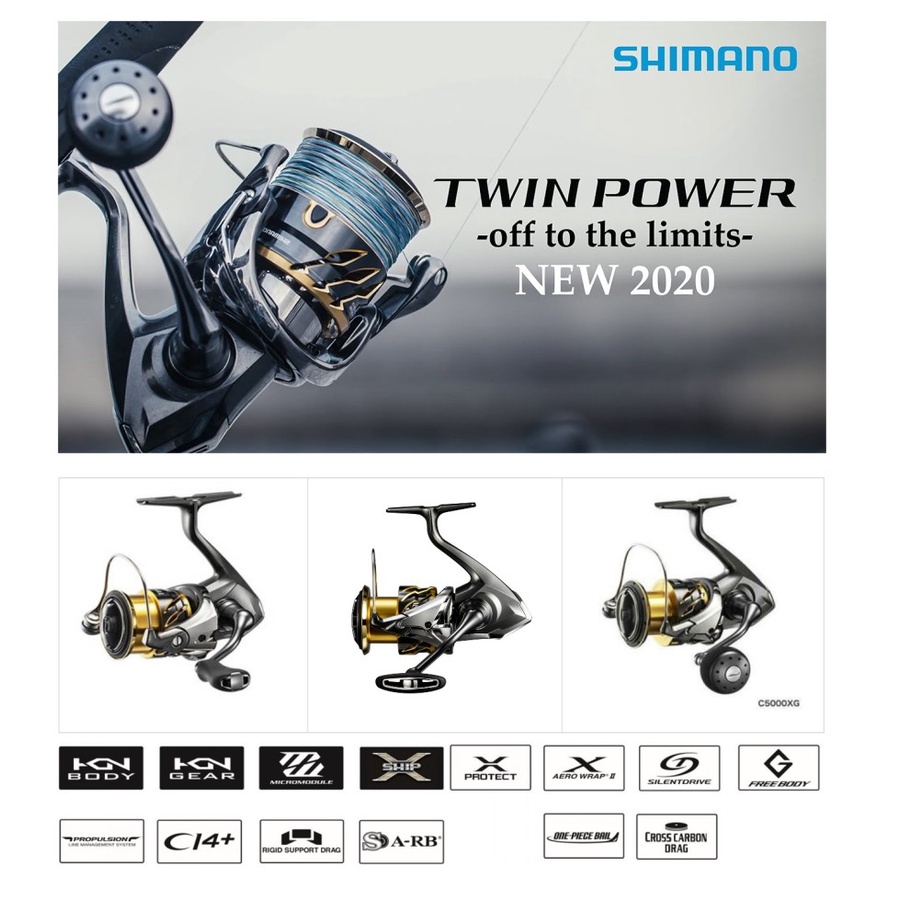 REEL PANCING SHIMANO 2020 TWINPOWER FD 1000 | 3000 | 4000 | 5000 Spinning
