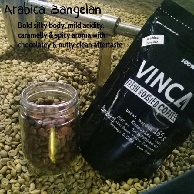 

Vinca kopi Arabica Bangelan 165 gram