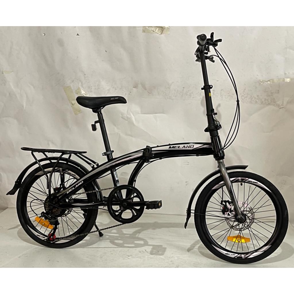 Sepeda Lipat MELANO 20 Inch 7 Speed Boncengan Steel Cakram  SNI-5