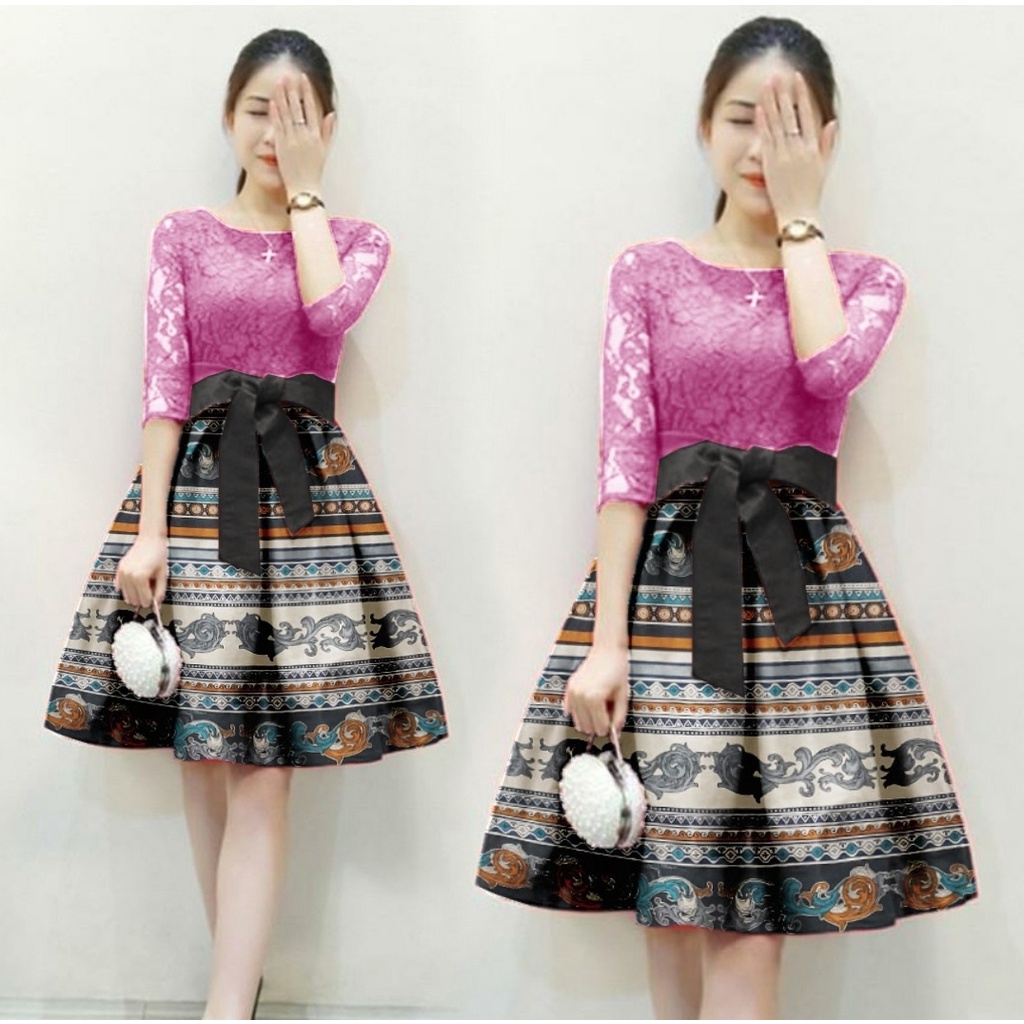 FWG - DRESS MARRY LOLO / DRESS GEISAH / DRES / BAJU DRESS NATAL / DRESS WANITA KOREA / PAKAIAN WANITA REMAJA