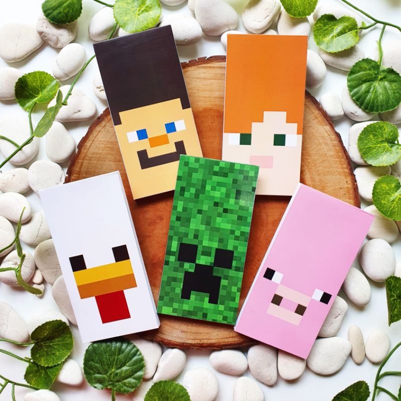 

Minecraft Mini Long Notes Buku Catatan Tulis Notebook Notepad Hampers Souvenir Birthday