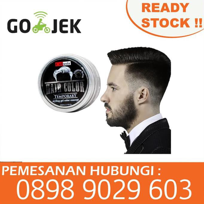 Terlaris Semir Rambut Hitam Temporer Di Cuci Hilang Pomade Warna Hitam Temporer