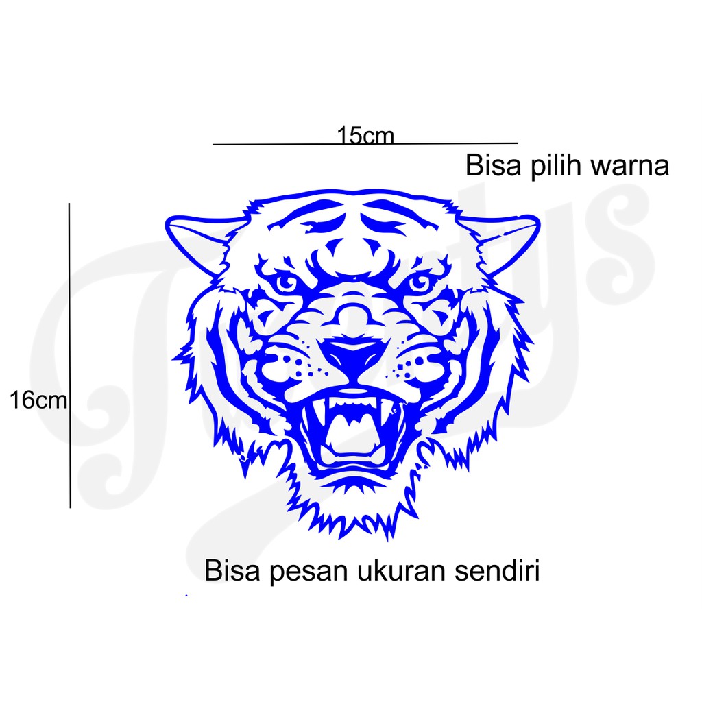 

STIKER MACAN STICKER CUTTING BISA DITEMPEL DIMANAPUN