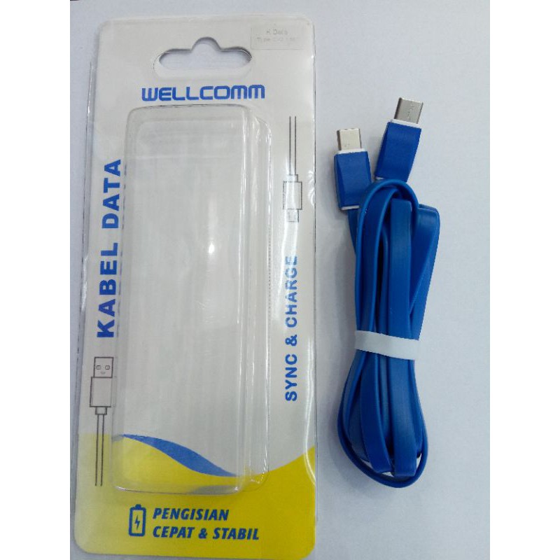 Kabel Data Wellcomm Type C to Type C Fast Charging