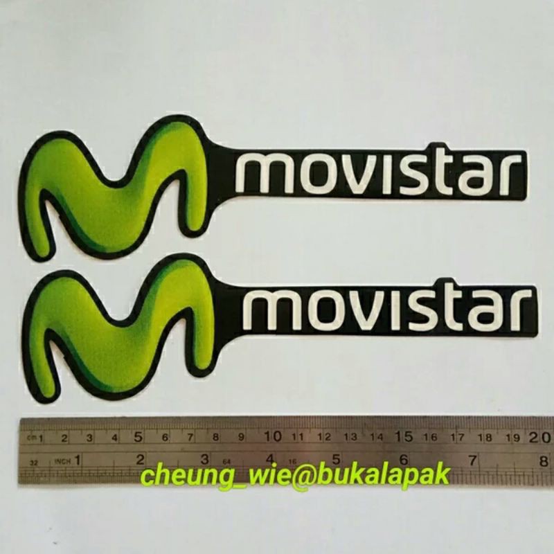 

Stiker - Sticker Logo Movistar Hitam size 20cm set 2pcs