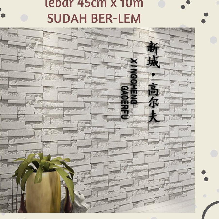 Top ×' Produk Hisanaagrosir Semarang Wallpaper Sticker 45x10m Batu Alam Abu Cdd8 Shopee Indonesia