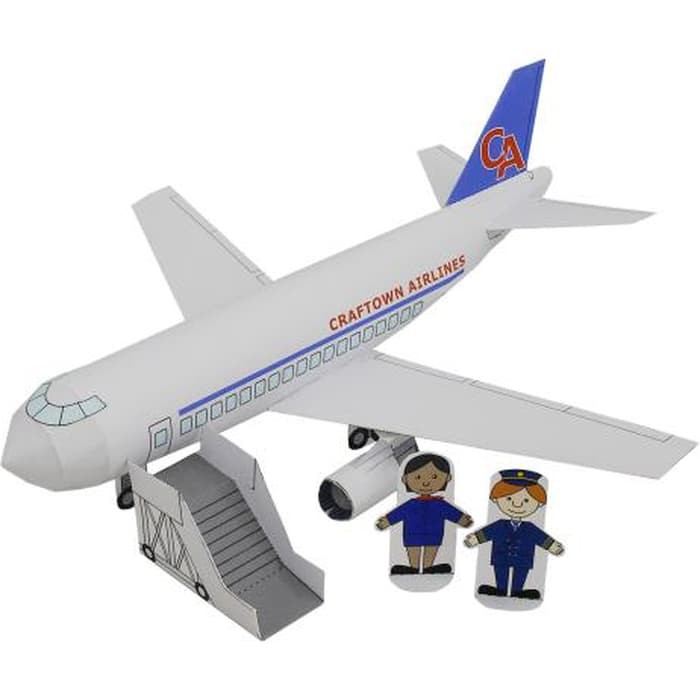 DIY Papercraft Craftown Penumpang Pesawat