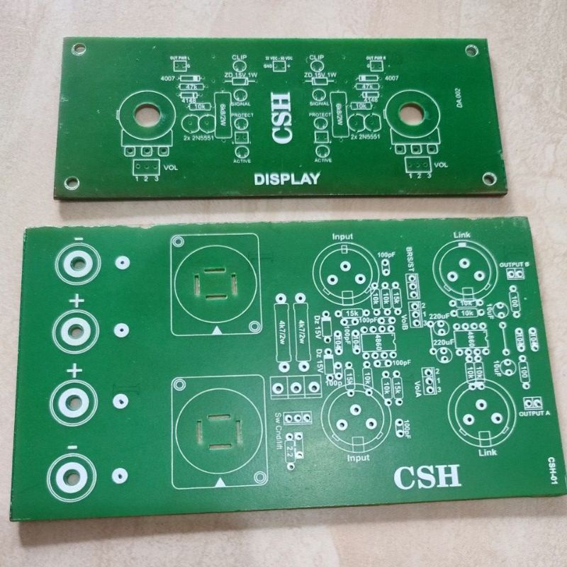 Pcb panel bok TD GB PA AB 2channel depan blakang