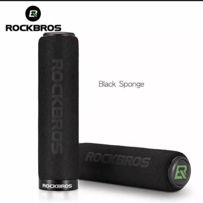 Rockbros Handgrip Sponge - Handgrip Lock Sepeda - Grip Sepeda Hitam