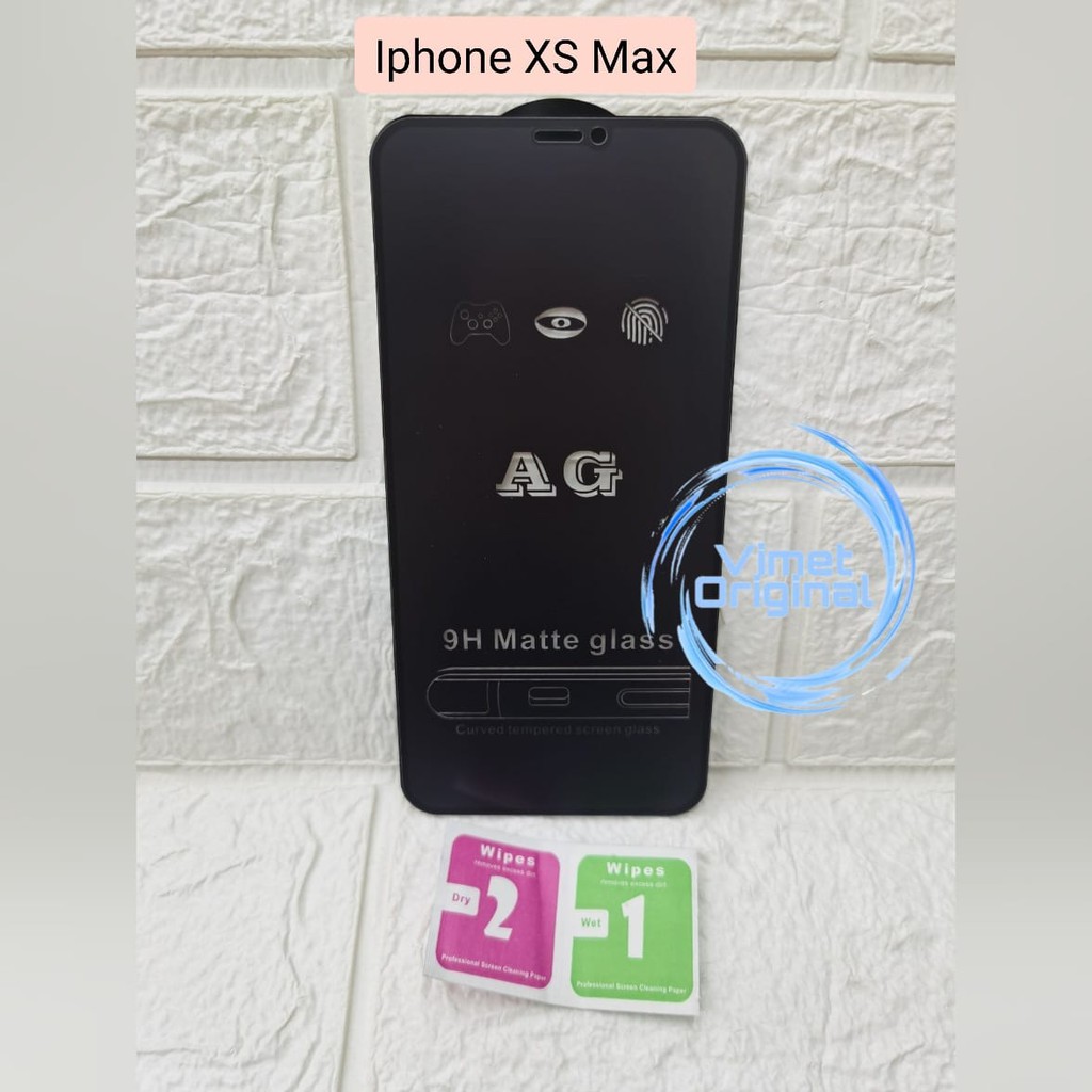 Matte Glass Anti Gores Anti Minyak Iphone XS Max