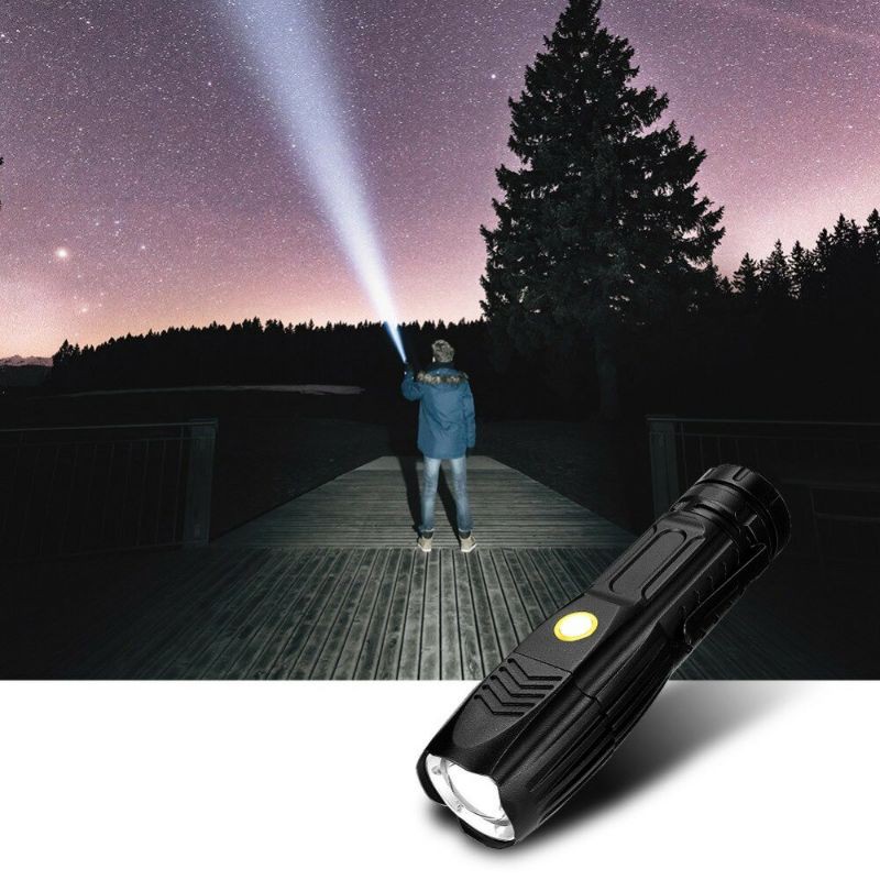 Senter Led Zoom Jarak Jauh Xhp50.2 Terang 2000 Lumen