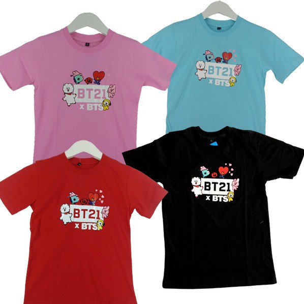 Baju Anak BT21/ Baju BT21 Anak Perempuan/ Kaos BT21 Anak / Baju BTS BT21/ Baju BTS Anak Perempuan