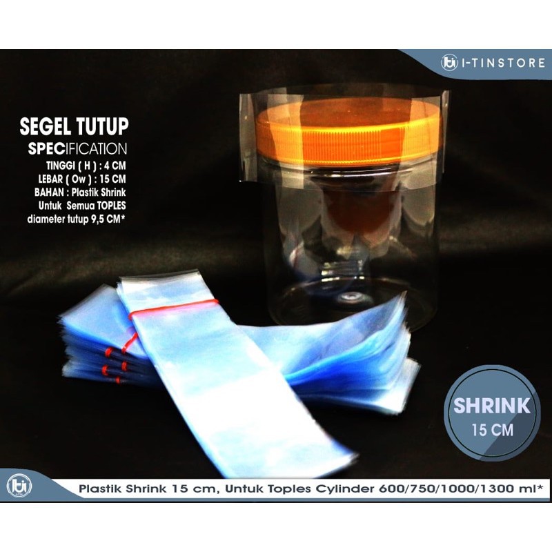 SEGEL PLASTIK UNTUK DIAMETER TUTUP 9 CM / 9CM / TOPLES TABUNG CYLINDER/ PLASTIC