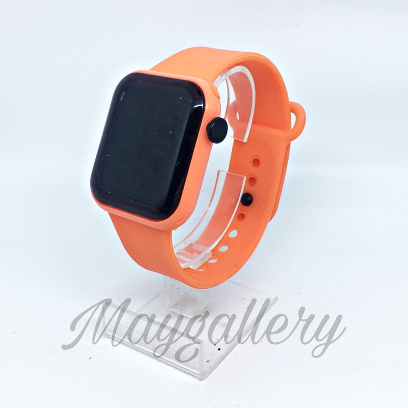 Jam Tangan Digital Led Love (Free Gift)-Orange