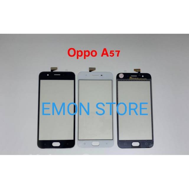Layar Depan Kaca LCD Touchscreen TS Oppo A57