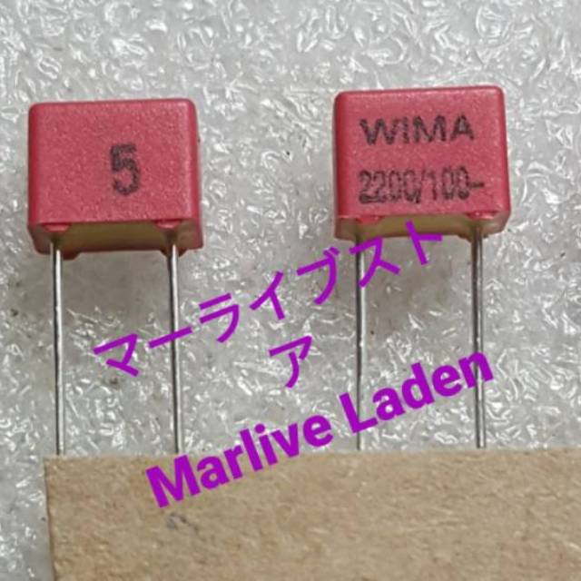 Capasitor Wima 2N2 Fkp2 original Germany Audio kompen