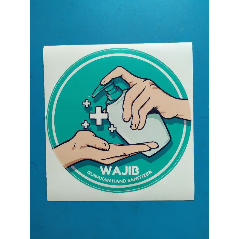 

stiker Wajib PAKAI HAND SANITIZER