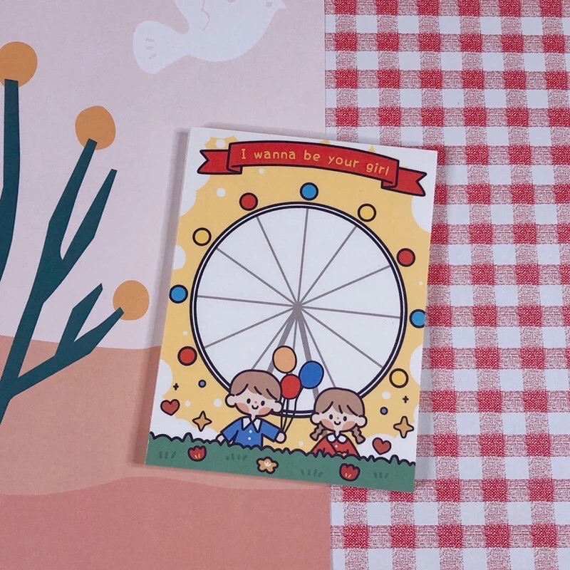 50 Lembar Memopad Check List To Do List-Little Couple