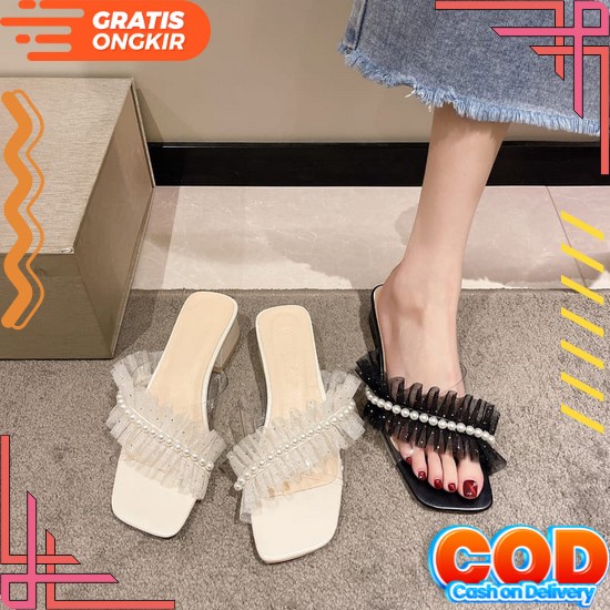 Sepatu Hak Tinggi Wanita High Heels 7Cm Platform Fr04 Sepatu Pesta Kerja Kantor Kondangan Premium Hi