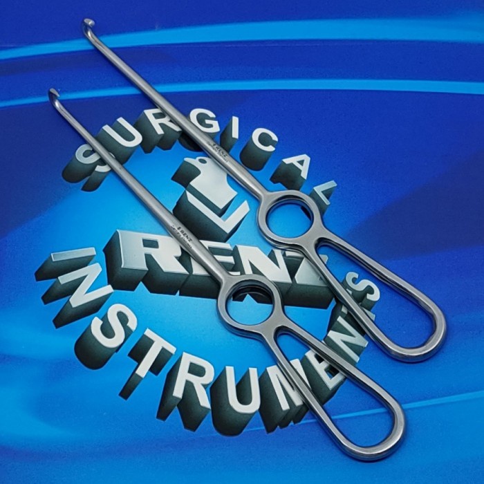 Alat medis Kocher Retractor 1 Prong 22cm - Renz Instruments