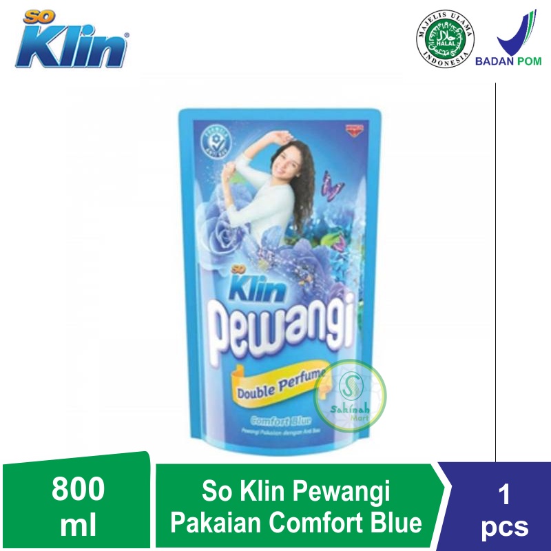 So Klin Pewangi Pakaian Comfort Blue 800ml