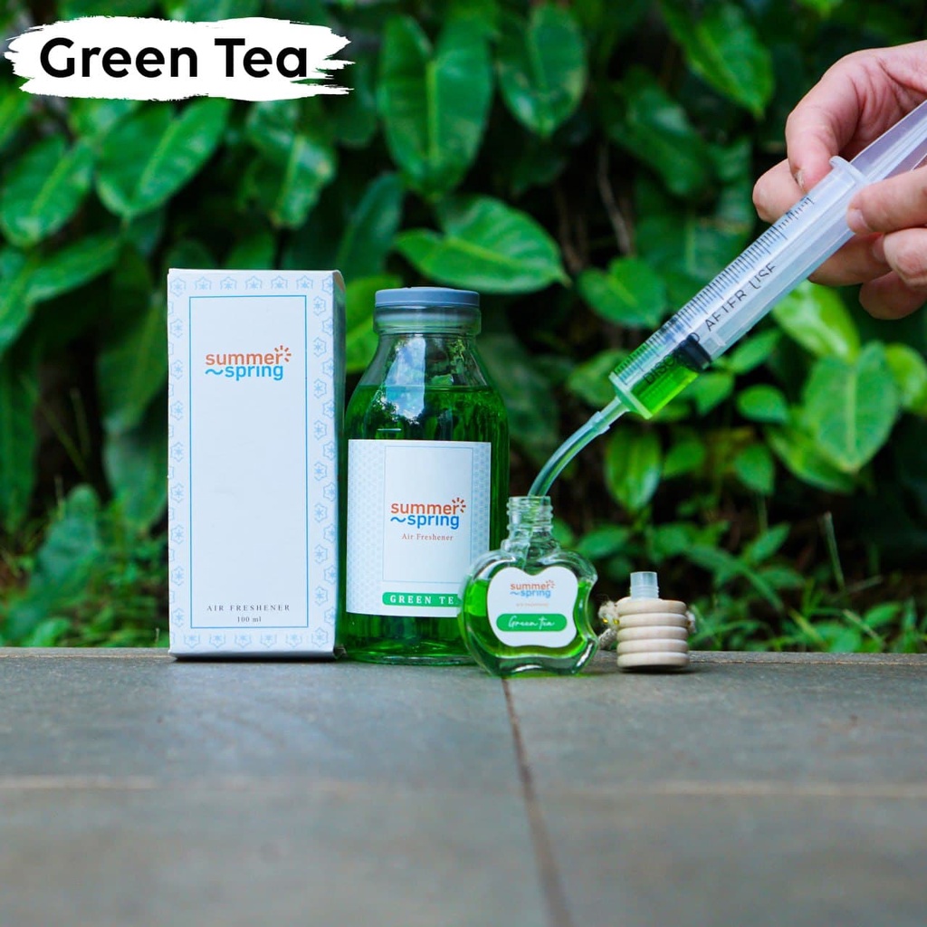 Parfum Mobil Pengharum Ruangan Pewangi Kamar Tidur Harum Summer Spring | Refill Apel | Green Tea