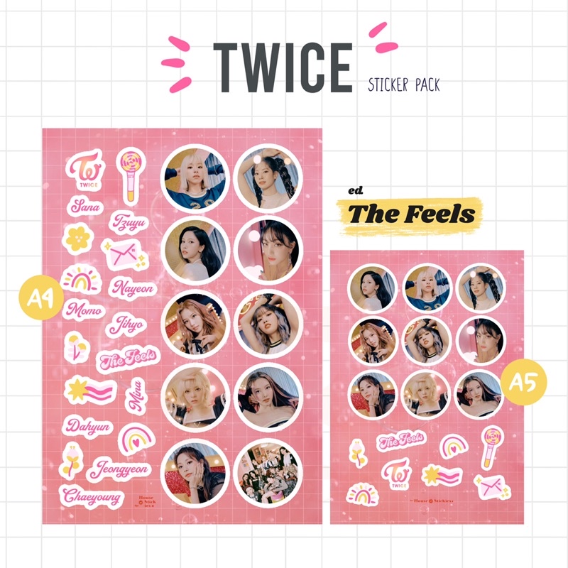 Stiker Kpop TWICE The Feels Edition