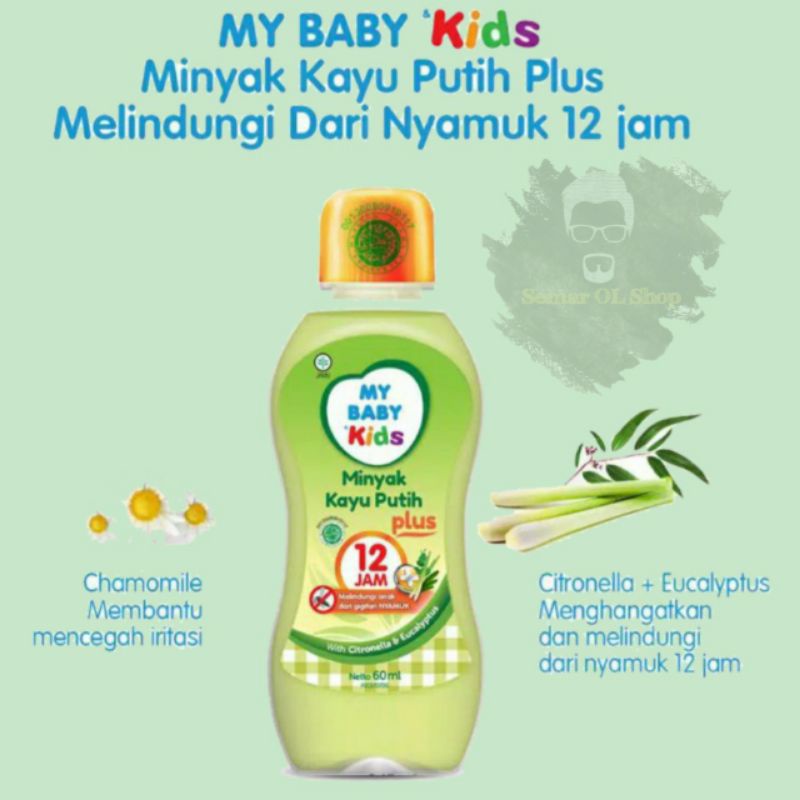 My Baby Kids Minyak Kayu Putih Plus 12 Jam 60ml /90ml /150ml