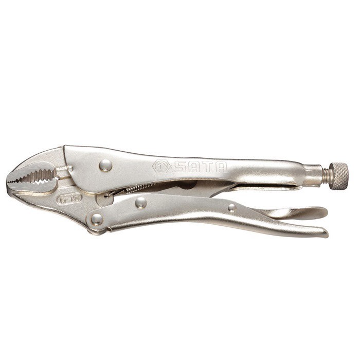 Tang Jepit Curved 7 Inch - Curved Jaw Locking Pliers 71102 SATA TOOLS