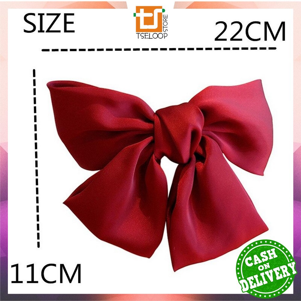 OFM-C160 Ikat Rambut Pita Besar Kuncir Rambut Hairband Aksesoris Wanita Kunciran Rambut Korea Style-8