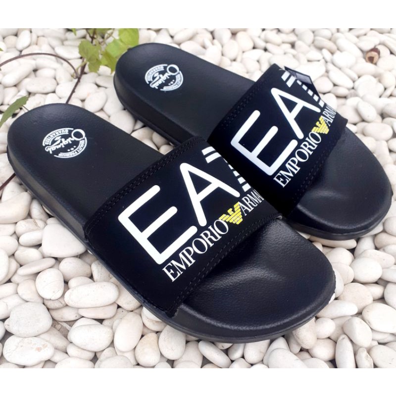 Sandal Slop Pria Wanita EA7 Trend Import Berkualitas