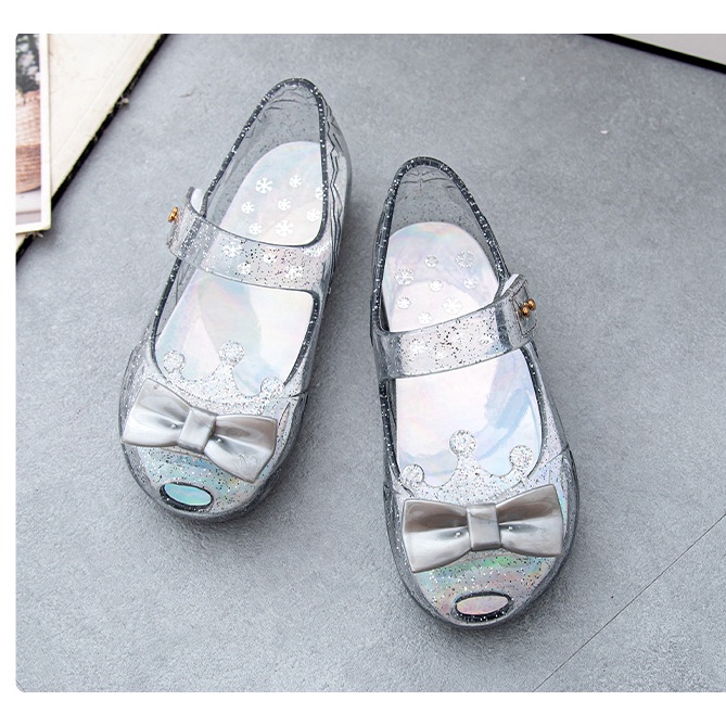 Sepatu jelly crown Princess Frozen cinderella