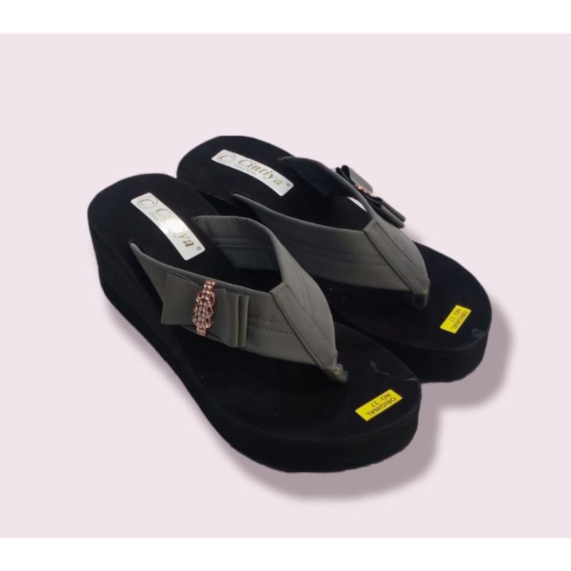 Sandal Spon Japit/Sandal Spon Wedges Murah