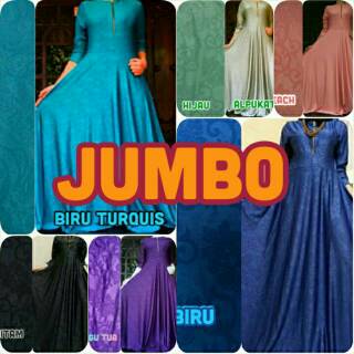 Gamis JUMBO Jersey Motif Relief XXL - XXXL Hasuna Shop 