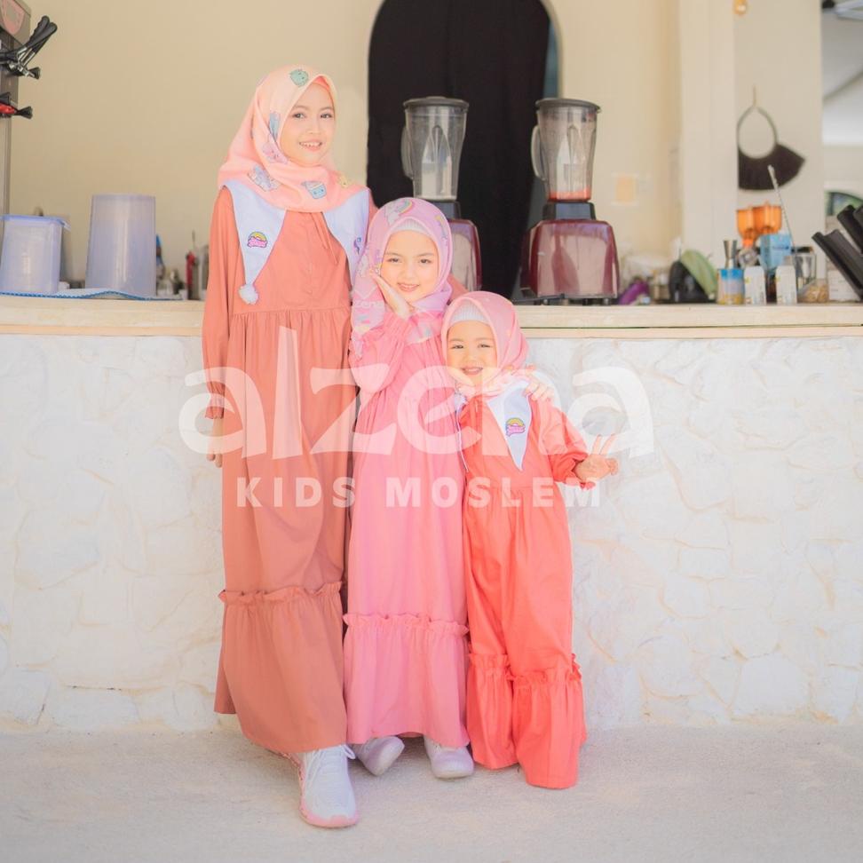 ALZENA // Terbaru dress daily clarisa by Alzena kids moslem 6A0