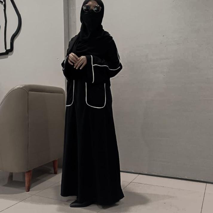 BISA  EXCLUSIVE BY V.HEEJAB ARABIAN POCKET DRESS/ABAYA BUSUI/ABAYA REMAJA/ABAYA HITAM/ABAYA SIMPEL S