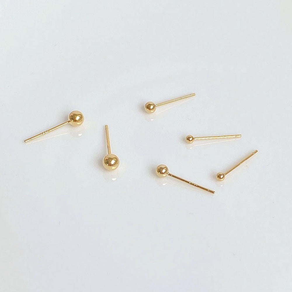 Set Anting Tusuk Mini Simple Bahan Sterling Silver 925 Untuk Wanita
