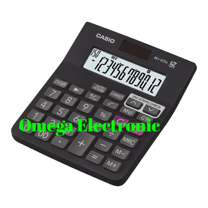 Casio MJ-12Da - Kalkulator Desktop Check Correct MJ 12Da 12 Digit Cek Ulang