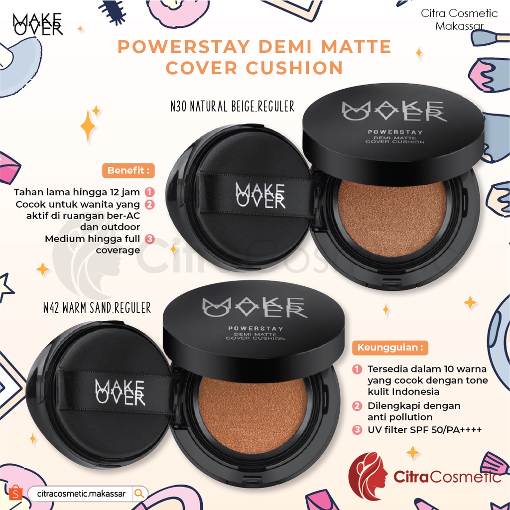 Make Over Demi-Matte Cover Cushion 15 Gr