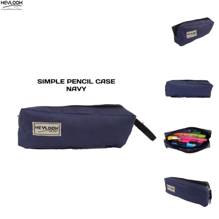 

TEMPAT PENSIL KOSTAK PENCIL CASE KOTAK PENSIL PULPEN ATK SEKOLAH - Black