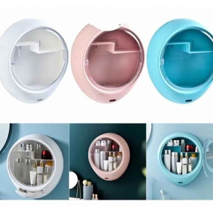 Rak gantung serbaguna tembok dinding tempat makeup skincare kosmetik