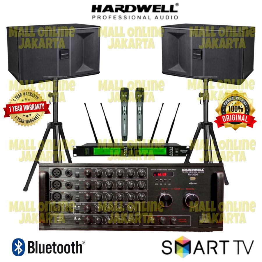 Paket karaoke Hardwell 10 inch sound system fullset original
