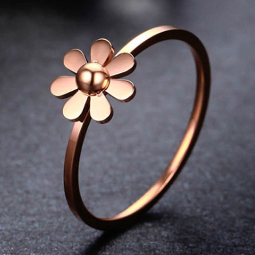 Cincin Titanium Korea Model Mini Flower [Free Box