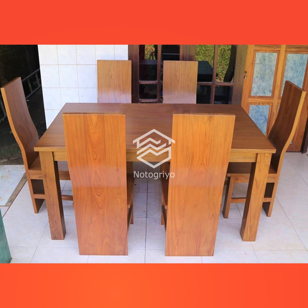 FURNITURE SET MEJA MAKAN KURSI MAKAN MEJA KURSI CAFE KURSI MEJA MAKAN MEJA KURSI JATI MINIMALIS