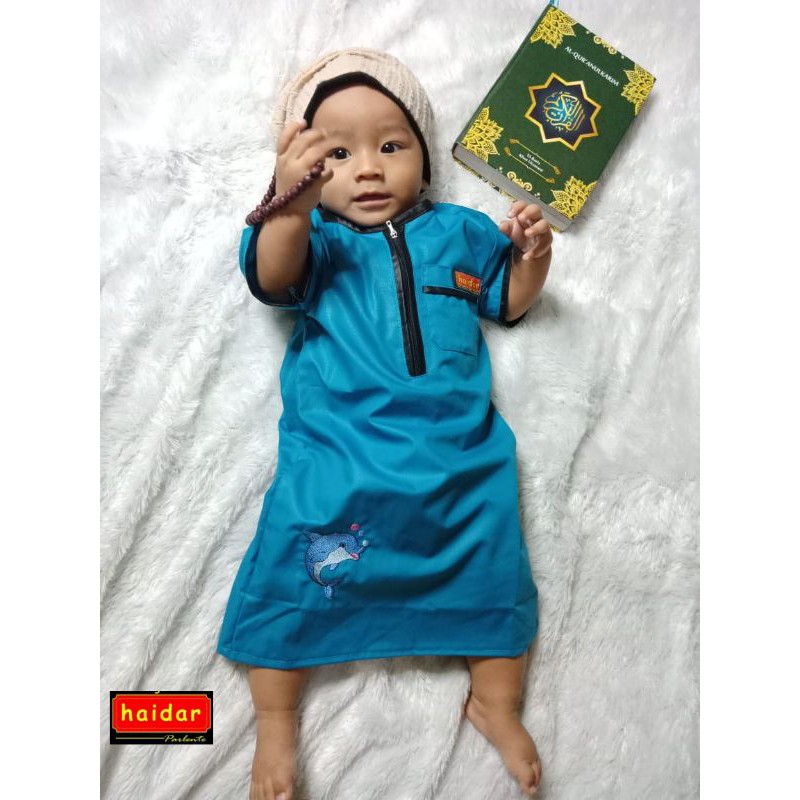 Jubah Anak Bordir Karakter / Jubah Akiqoh /Jubah Arab