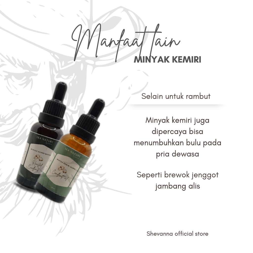 Minyak Kemiri asli | Minyak Kemiri bakar | Penumbuh Rambut | Penghitam Rambut | Penyubur Rambut | Treatment Rambut Sea Nature